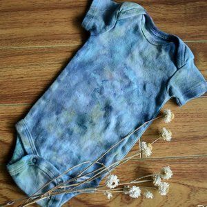 0-3 month ice-dyed onesie